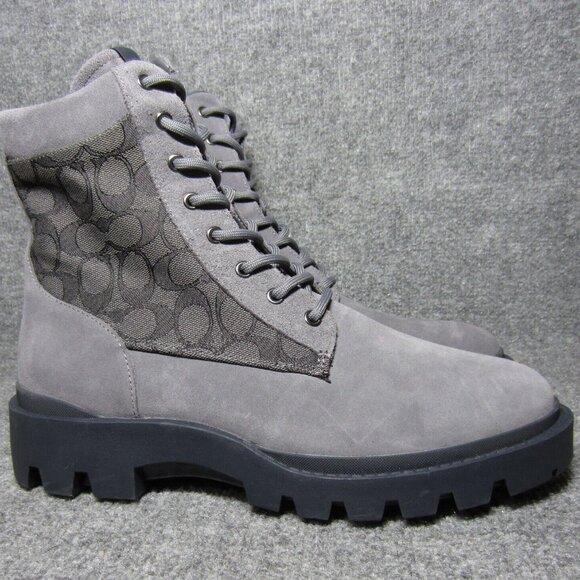 Coach Other - Coach Citysole Boot Signature Jacquard Gray Mens Size 11